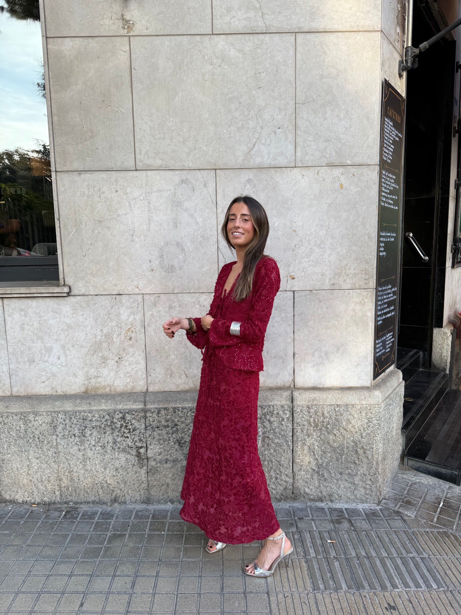 Vestido Creta Wine