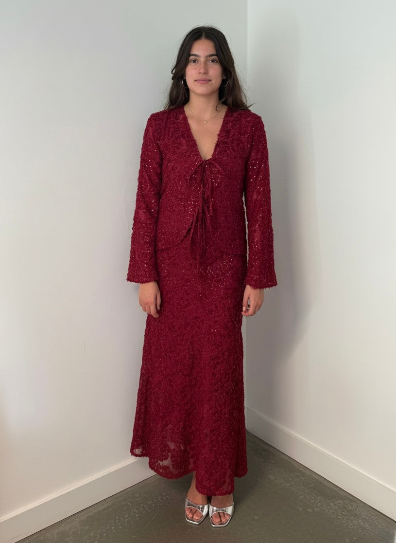 Vestido Creta Wine